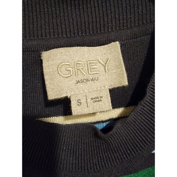 Grey by Jason Wu, Multi stripe Knit Midi Dress S - Picture 3 of 8